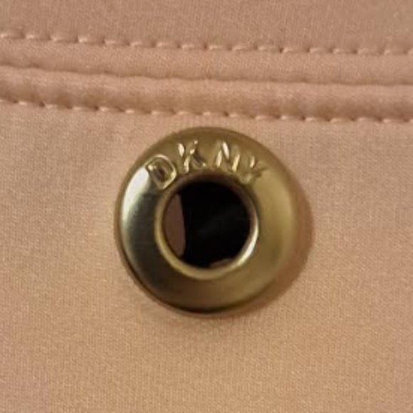 NWOT DKNY Pink and White Top with Rhinestone Letters size Large - Picture 4 of 4